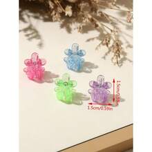 50pcs Mini Butterfly Hair Clips In Various Colors For Different Braided Hairstyles (Random Color) - Nhiều màu - Xem 2