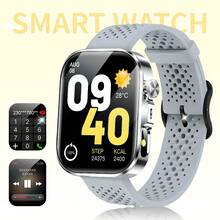 2025新款高清全触控智能手表，男女通用 - 无线通话/短信，多种运动模式，遥控拍照，户外LED灯，兼容安卓和iOS系统，USB充电，合金表壳/硅胶表带/金属表带，现代风格清晰显示屏，理想的礼品之选，追踪健身数据，智能手表，适合万圣节、感恩节、圣诞节和其他节日佩戴。 - 彩色 - 查看 25