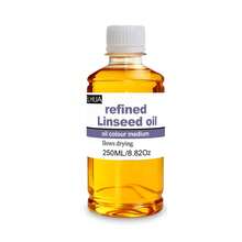 ELHUA Refined Linseed Oil, Suitable For Oil Painting Creation. Linseed Oil Medium, Oil Painting Thinner For Artists. Can Enhance Fluidity, Semi-Transparency And Gloss. Refined Linseed Oil Is One Of The Most Commonly Used Oils For Artists, Can Be Added To Other Oils To Slow Drying, Reduce Paint Concentration, And Improve Gloss And Transparency. Use Appropriate Amount To Dilute Oil Paints. - Flaxseed Oil - View 13