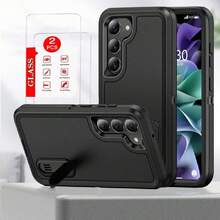 Funda para Samsung Galaxy S23 FE Capa Case - Soporte Incorporado con Dos Protectores de Pantalla - Negro,41813069 - Rosado Sandía - Ver 1