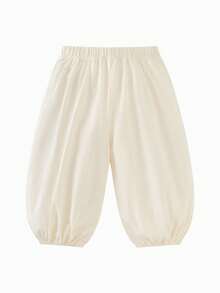 mini bala Baby Girl Cooling Antibacterial Anti-Mosquito Pants Moisture Wicking Quick Dry Breathable Lightweight Spring Trousers 2026 - Milky White - View 5