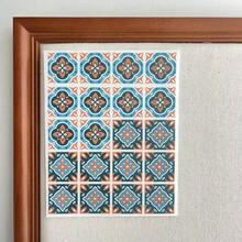 Papel de transferencia de arcilla con patrón de azulejos estilo bohemio, papel de transferencia de arcilla polimérica con patrón floral tradicional de porcelana azul y blanca, papel de transferencia mágico para hacer joyas y aretes de arcilla polimérica - Multicolor - Ver 15