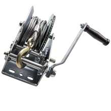 3500 Lbs 33ft Hand Winch Heavy Duty Hand Crank Steel Cable For Trailer RV/Auto - A - View 3