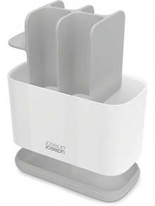Compact Toothbrush Holder Caddy Bathroom Storage , Grey/White, Regular - Xám/Trắng - Xem 2