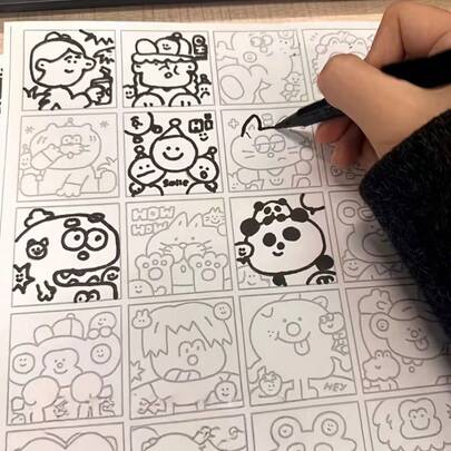 拉链控制笔，适用于线条绘画。非常适合成年人在工作中缓解无聊和懒散。可用于绘画练习和临摹绘画草稿。它是一款艺术绘画配件。非常适合绘画初学者，有助于培养专注力和观察力。非常适合作为节日和生日礼物。
