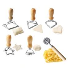 1pc Multi-Function Dumpling Mold Set, 5 Shapes Available: Square, Round, Heart, Triangle, Star, Italian Ravioli Mold, Wooden Handle Roller Cutter, Home Baking Tool For Dumpling, Pasta, Pierogi, Pizza Cutter, Convenient , DIY Kitchen Baking Tool, Ramadan Eid Gift - View 13