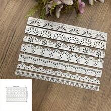 Plantilla de molde de corte con fondo con forma de encaje, troquelado DIY para tarjetas de felicitación, scrapbooking, álbumes, manualidades de papel - DX550 - Ver 1