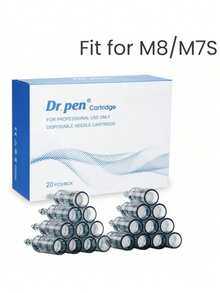 20支原裝針頭，適用於 Ultima M8、M8S、M7S、A10、A6 機型 - 100% 原裝 Dr.Pen A8S M8S A9 針頭 - 適用於米諾析定、護膚、SPA、自我護理、護膚工具、面部護理、美容用品、面部按摩工具、臉部滾輪 - 彩色 - 查看 6