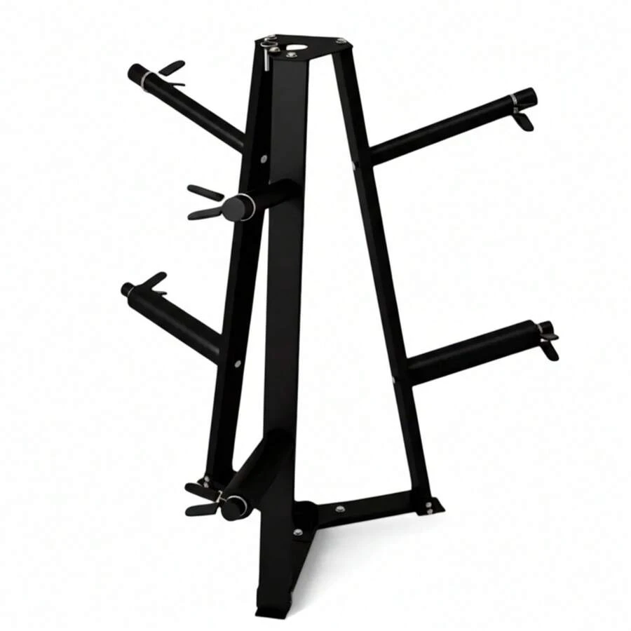RAVIAN Weight Plate Tree Rack, Heavy-Duty 2-Inch Steel Plate Storage Stand With Multiple Pegs, Space-Saving Gym Organizer For Home & Garage Gym - A - 查看 1