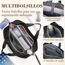 Portafolio para Laptop Mujer 17,3 Pulgadas Grande Maletin para Laptop Impermeable Bolsa para Laptop Profesional Negocios Maletín Portátil para Mujer,Negro,41844153 - Verde Oliva - Ver 2