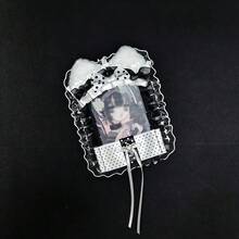 可爱兔子和猫咪蕾丝卡片套装，手工粉白卡片套装 - 均碼 - 查看 23