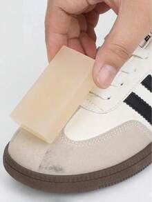 1pc Portable Suede Shoe Cleaner, No Water Needed, Easy To Carry, Suitable For Cleaning Velvet, Leather, Sneakers And White Shoes, Dry Cleaning Stain Remover, Travel-Friendly Shoe Care Eraser, Non-Abrasive Material, Great For Sneakers, Shoe, Room,Beach, Travel, For Men, For Women, Vacation, Cute Stuff - 1pc - 查看 2