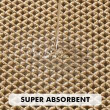 1Pc Waffle Bathroom Rugs, Boho Bath Rugs Non Slip Washable, Super Absorbent Bath Mats, Ultra Soft Rubber Backed Shower Mats For Bathroom Floor, Tub And Shower - màu nâu - Xem 3