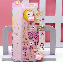 1/3/6/8 piezas Nuevos adhesivos de diamante 5D para niños Pegatinas decorativas de animales hechas a mano de gel suave, en varios tamaños - Multicolor - Ver 3