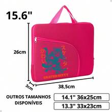 Stylish High-Quality Laptop Bags For College Use - Hot Pink - View 3