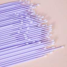 100/200/300支装睫毛嫁接超细棉签 | 2毫米棉头可调节化妆刷，适用于睫毛胶、清洁和修整 - 多色 - 查看 6