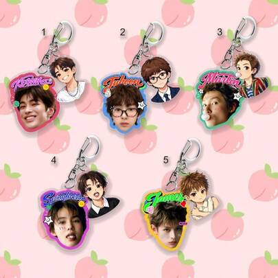 COR/TIS Fanmade Cartoon Keychain, JAMES Zhao Yan Cheng Xuan Bag Keychain