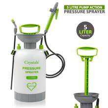 Crystals 5 L Garden Hand Pump Pressure Sprayer With Adjustable Nozzle – Portable & Plant Spray Bottle - Sprayer - View 1