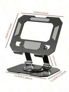Soporte de escritorio metálico giratorio y plegable para tableta, computadora portátil, transmisión en vivo, estudio, maratón de visualización, soporte para PC de tableta con refrigeración - Ver 7