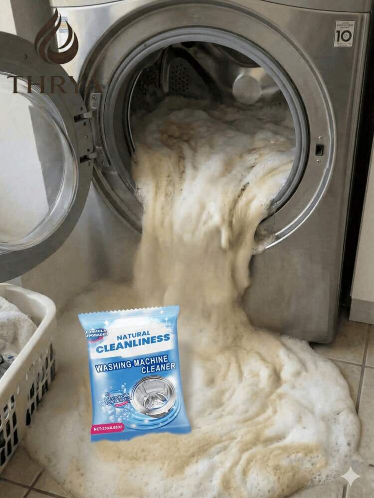 JAYSUING 125g Heavy Duty Washing Machine Cleaner Powder - Powerful Deodorizer And Descaler For Drum Type Washers | Effective Oxidizing Cleaning Formula | Instantly Removes Dirt And Residue | Excellent Cleaning For All Models | Large 125g Size, 10-Pack Bulk And Trial Size Options Available - Powdery - View 1