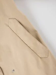Áo khoác dáng dài mỏng nhẹ dành cho nữ có thắt lưng - Áo khoác công sở đa năng, phong cách cho mùa xuân và mùa thu, trang phục thường ngày. - Lạc đà - Xem 7