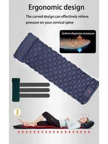 Outdoor Camping Inflatable Sleeping Pad With Pillow, Ultra-Light Air Mattress With Built-In Air Pump, Hiking - Self Inflating Model - View 1