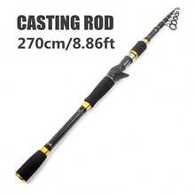 SEACHASER 1.8m-2.7m Carbon Fiber Telescopic Fishing Rod, Medium Power, Suitable For Sea Fishing And Boat Fishing - Black - View 11