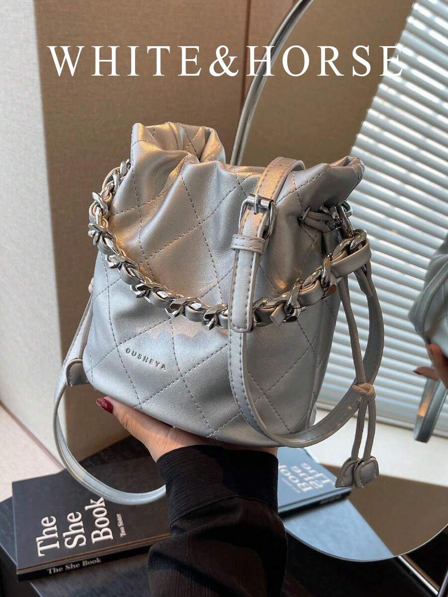 Bolso Bandolera Y De Mano Para Mujer Chain Decor