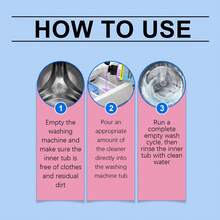jakehoe Washing Machine Cleaner - Suitable For All Models, Removes Stains, Freshens Odor, Low-Foam Formula Protects Inner Drum, Daily Cleaning Agent For Washing Machine Tub, Removes Residue And Odor, Convenient Cleaning Solution For Multiple Machine Types - Liquid - View 3