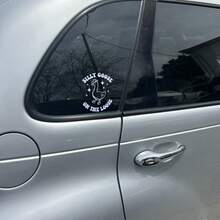 1 Pc Silly Goose On The Loose Car Window Bumper Sticker, Funny Duck Meme Sticker Decal For Car Truck, Cute Weather Proof Car Decor Accessories - A - View 6