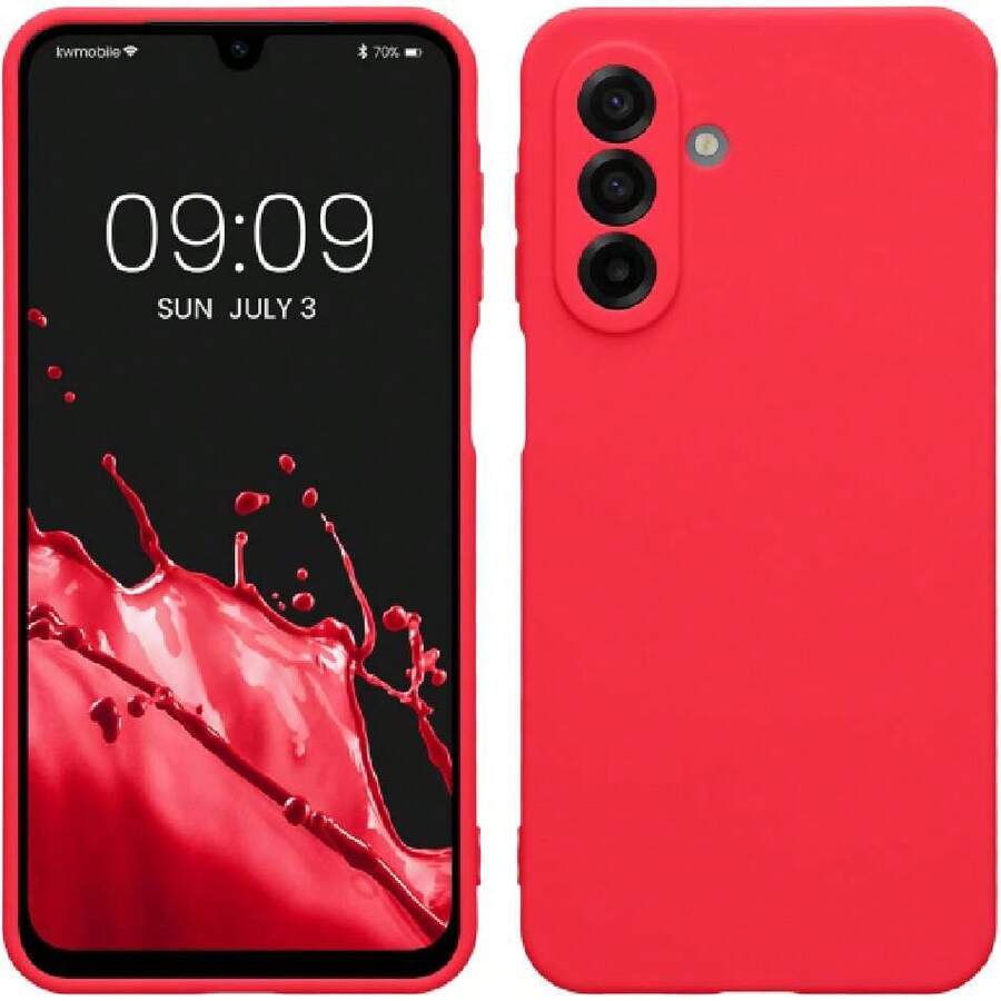 Case Compatible With Samsung Galaxy A17 4G/5G - With Raised Edges - Suitable For Wireless Charging - Matte Neon Pink, 41808662 - 寶藍色 - 查看 1