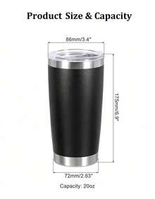 Vaso Térmico De 20oz Acero Inoxidable - Rojo - Ver 6