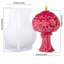 1pc Large Rose Bouquet Silicone Mold, 3D Rose Bouquet Silicone Mold Suitable For Candle And Soap Making - Exquisite Petal Design Floral Craft Tool, Reusable Home And Wedding Decor, Premium Silicone, Candle Mold Silicone, Valentine's Day Gift, Create Romantic Atmosphere, Resin Casting Silicone Mold, Handmade Resin Casting Mold 3D Mold Silicone Mold - Flower - View 10