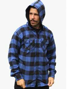 Men Coats - Royal Blue - View 10