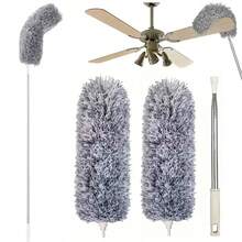 Bộ 2/3 chổi lau mạng nhện siêu nhỏ, chổi lau bụi sợi mềm dẻo, cán dài 95 inch, có thể giặt, không kèm pin, dùng cho quạt trần cao, rèm cửa, đồ nội thất, phòng tắm, phòng khách, nhà bếp, nhà vệ sinh. - 95 inch - Xem 15
