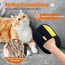 Quitapelos para gatos, cepillo quitapelos para mascotas, cepillo quitapelusas, guante de limpieza de pelo para uso doméstico - Ver 2