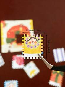 Handheld Decorative Punch And Embossing Tool - Designed With Beautiful Floral Patterns, Ideal For Making Scrapbooks, Journals, Cards, Photography, Album Materials And Journal Decorations - Multicolor - View 5
