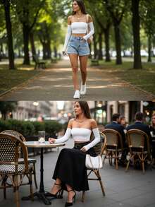 Women Tops - White - View 6