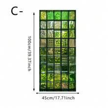 1/4pcs Vintage Geometric Floral Pattern Frosted Window Film, Static Cling, Reusable, Anti-Glare, Privacy Protection, Suitable For Home Living Room, Bathroom And Office Decor - Geometric Frosted Film - View 14