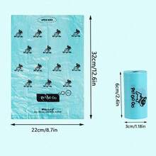 90pcs/120pcs/150pcs/270pcs Dog Waste Bags, 6/8/10/18 Rolls Per Box, 1.3 Inch Thick Smooth Dog Poop Bags, Leak-Proof, Odor-Proof, Thickened Design, Coffee Scented, Suitable For Outdoor Dog Walking, Litter Box And Home Cleaning - View 2
