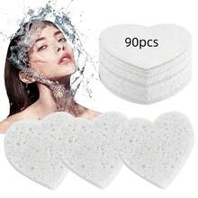 Compressed Facial Sponges 100% Natural Cosmetic Spa Sponges For Makeup Remover For Daily Facial Cleansing And Exfoliating - Watermelon Pink - View 48