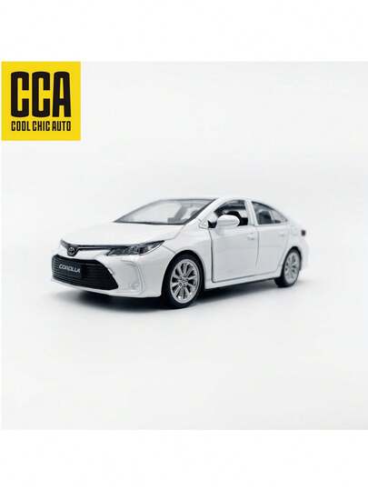 TOYOTA 1:43 丰田卡罗拉合金压铸车模，行驶顺畅，车门可开，收藏玩具，节日礼物