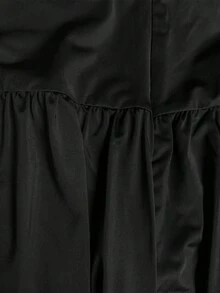 Áo tank top không tay cổ tròn dáng rộng dành cho nữ, có đệm vai, kèm quần dài. - màu đen - Xem 9