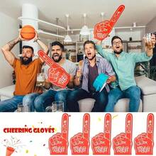 17.5 Inch Oversized Foam Finger With "We're Number 1" Design, Cheer Prop Ideal For Sports Events, Competitions, School And Stadium Cheering Performances. Colorful Sports Fan Accessory Expressing "It's Goin' Down" Spirit, Suitable For Games, Sports Events, Competitions, Party Favors, Perfect Photo Prop And Cheering Gear! - A - View 7