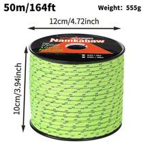 Tali Paracord 7 Untai 4mm Sepanjang 164 kaki/50 meter untuk Luar Ruangan, Poliester Tahan Lama, Aksesori Tenda, Perlengkapan Penting untuk Luar Ruangan, Cocok untuk Tenda, Kepang DIY, Pilihan Berbagai Warna - MultiWarna - View 4
