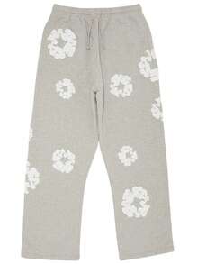 Denim Tears Cotton Wreath Baggy Sweatpants 'Grey' - Grey - View 1