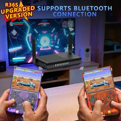 Officially Upgraded R36S Retro Handheld Game Console Features A Linux Operating System, A 3000mAh Battery, 64GB/128GB Of Storage, 20,000 Built-In Classic Games, And Supports Over 10 Emulator Games, Including A Two-Player Mode. It Boasts 64GB/128GB Storage Options, A 3.5-Inch IPS Screen With A 640 X 480 Resolution, USB Charging, And Long Battery Life, Making It A Perfect Holiday Gift.