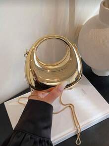 Bolso mini de acrílico de colores caramelo de moda - Dorado - Ver 3