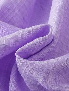 Lindo vestido morado con mangas abullonadas y pliegues para bebé niña (incluye diadema con lazo), cuello con ribete de encaje y estampado de plantas, vestido estilo princesa dulce y diadema, set de 2 piezas - Púrpura malva - Ver 11