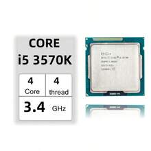 Intel Core I5 3570K Processor 3.4GHz Quad-Core Quad-Thread 77W CPU LGA 1155 - View 3